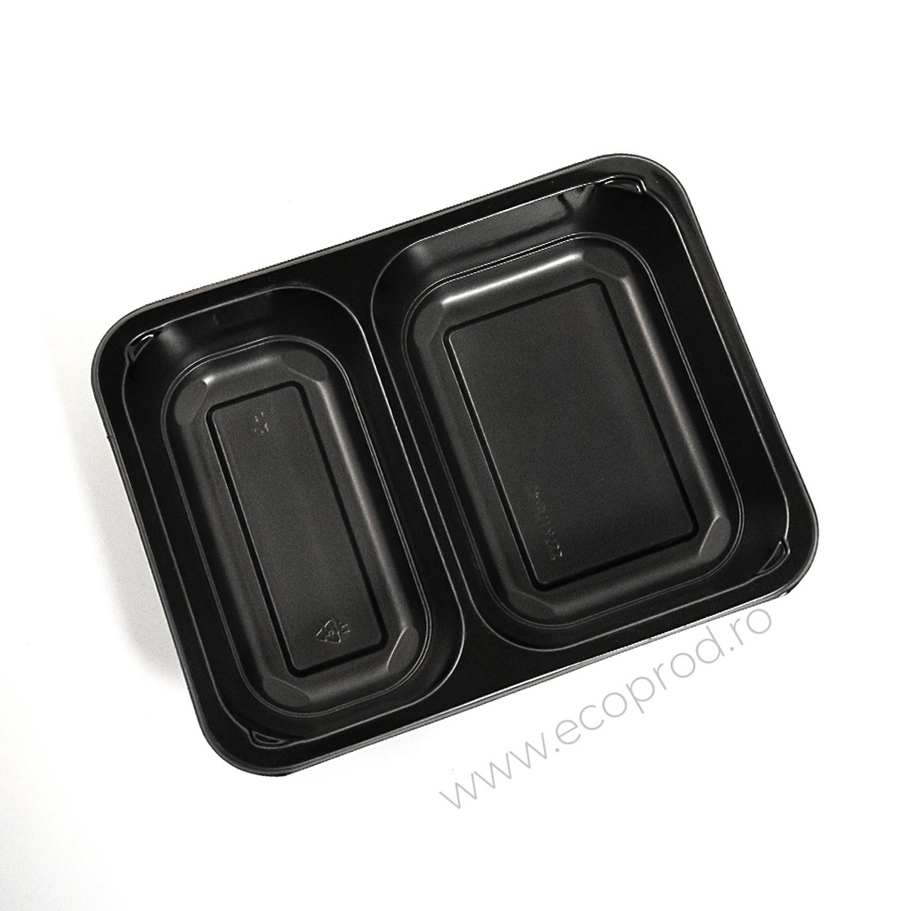 MB2-40 CASEROLA TERMOSUDABILA 2C / 227X178X40 / PP NEGRU